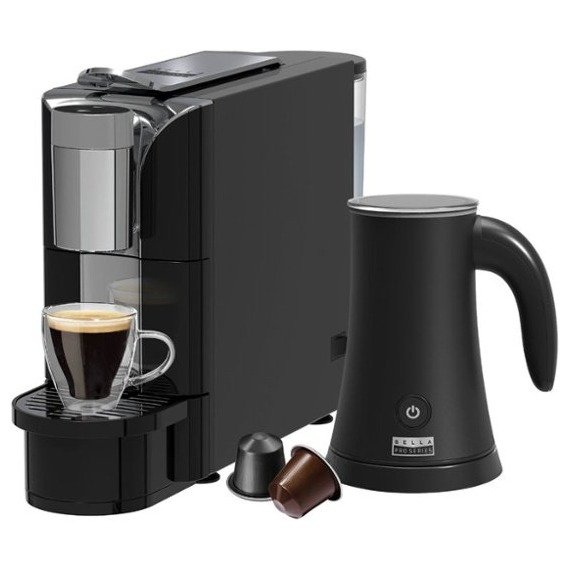 Bella Pro Series Capsule Coffee Maker and Milk Frother