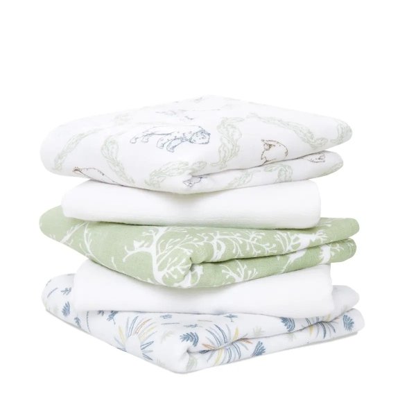 essentials cotton muslin musy squares 5 pack