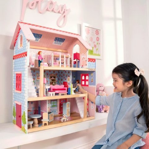  KidKraft Brooklyn's Loft Wooden Dollhouse with 25