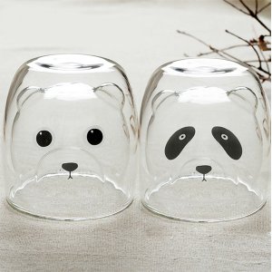 Cute Animal Glass Mug @ The Apollo Box