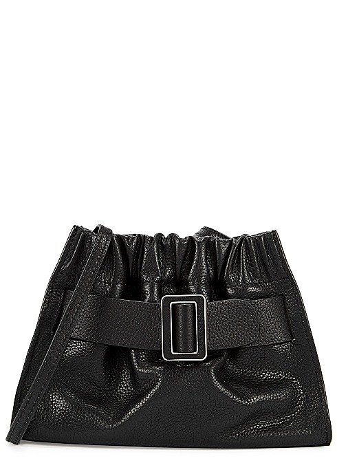Square Scrunchy leather cross-body bag