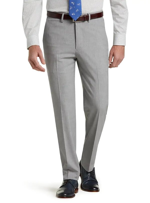 1905 Collection Slim Fit Flat Front Stretch Dress Pant CLEARANCE
