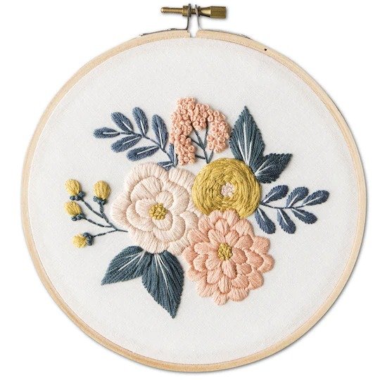 Leisure Arts® 6" Wildflowers Embroidery Kit