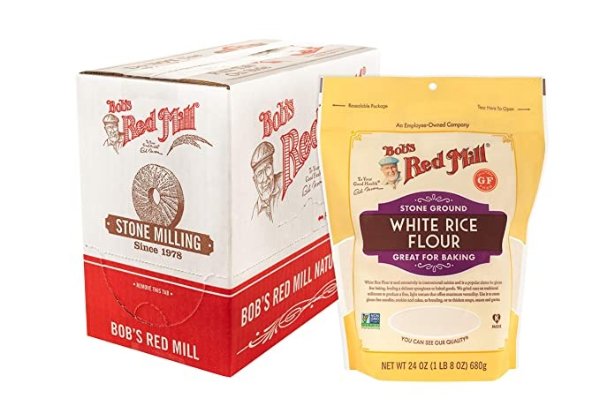 Gluten Free White Rice Flour, 24-ounce (Pack of 4)