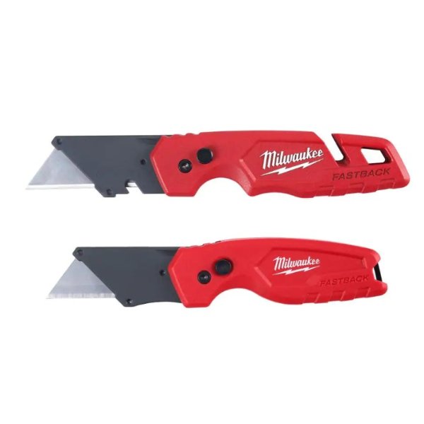 Milwaukee FASTBACK Folding Utility Knife 2-Pack