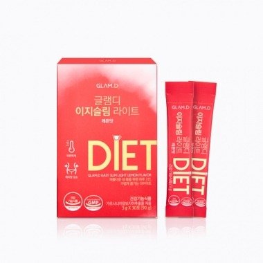 韩国GLAM.D收肚腩健康瘦身饮(柠檬味）30入一盒