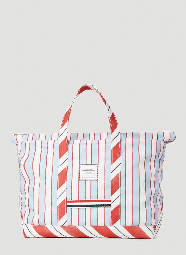 Striped Tool Tote Bag