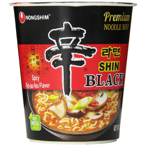 Shin Black Noodle Soup, Spicy, 2.64 Ounce (Pack of 6)