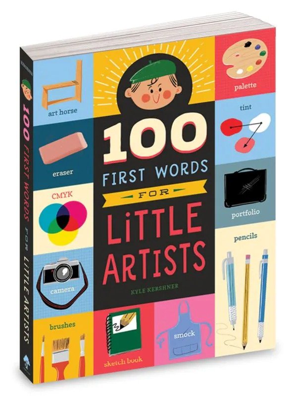2+ 100 First Words For Little Artists Board Book