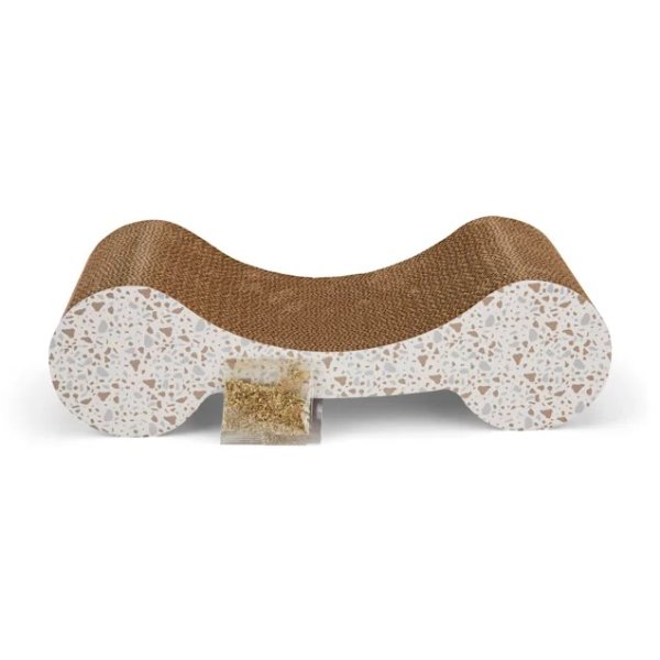 EveryYay Scratchin' the Surface Cardboard Lounger Cat Scratcher in Various Styles, 17.75" L X 7.75" W X 5.12" H | Petco