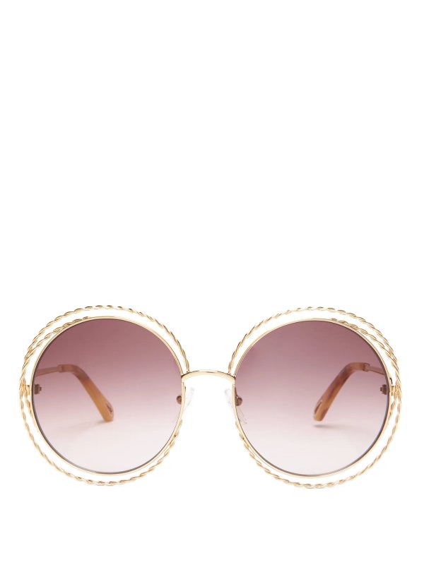 Carlina round metal sunglasses | Chloe | MATCHESFASHION US