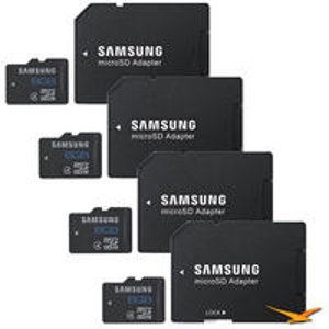 Samsung 8GB Class 4 microSDHC Secure Digital High-Capacity Card w/ Adapter 4-Pack 
