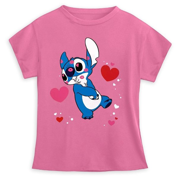 Stitch Valentine's Day T-Shirt for Girls – Sensory Friendly | shopDisney