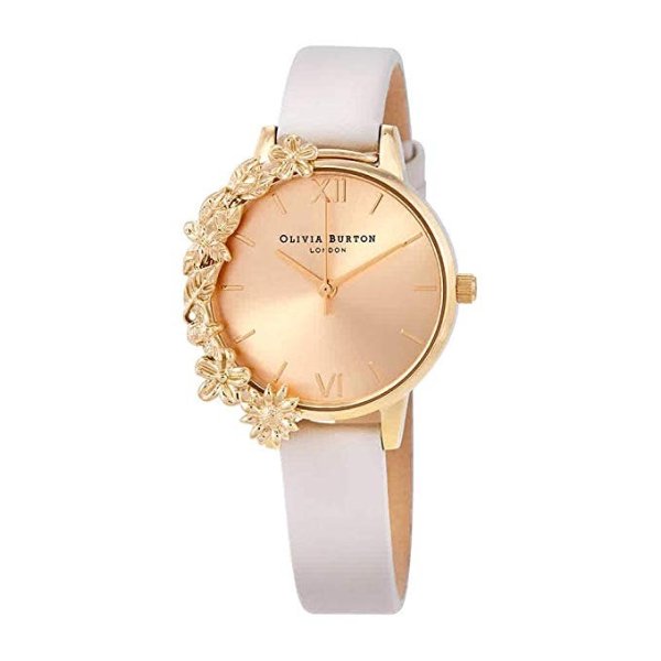 Case Cuffs Watch in Nude and Gold