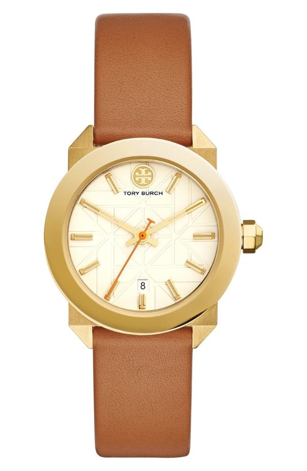 Whitney Leather Strap Watch, 35mm