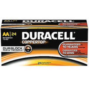 Duracell Coppertop Alkaline AA or AAA 24/Pack