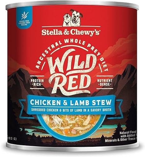 Wild Red Wet Dog Food Chicken & Lamb Stew High Protein Recipe, 10 Ounce (Pack of 6)