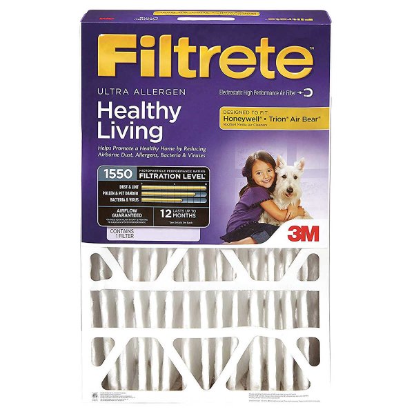Ultra Allergen Reduction Deep Pleat 4" Filter, 2-pack
