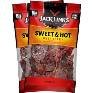 Jack Link’s Beef Jerky, Sweet and Hot, (2) 9 oz. Bags