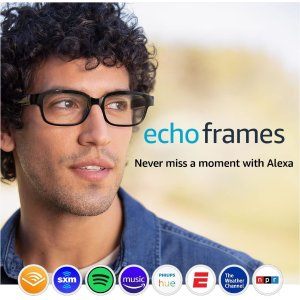 Echo Frames (2nd Gen) | Smart audio glasses with Alexa | Pacific Blue with prescription ready frames