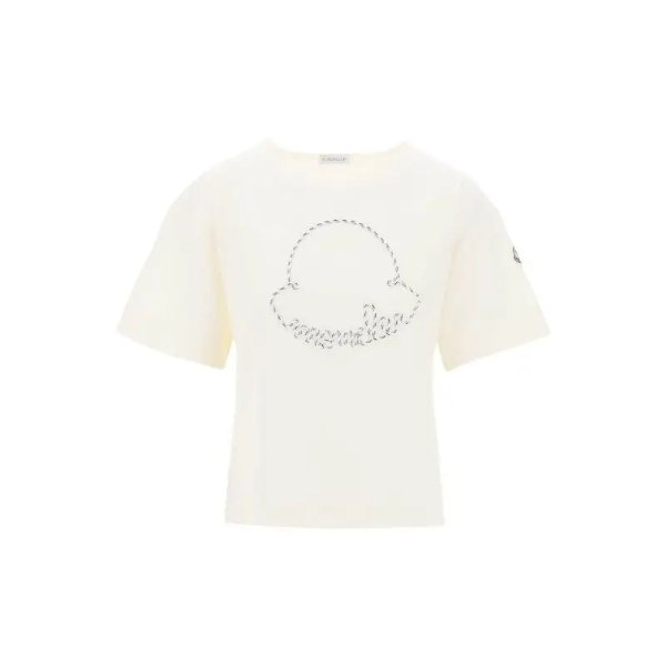 MONCLER t-shirt with nautical rope logo design