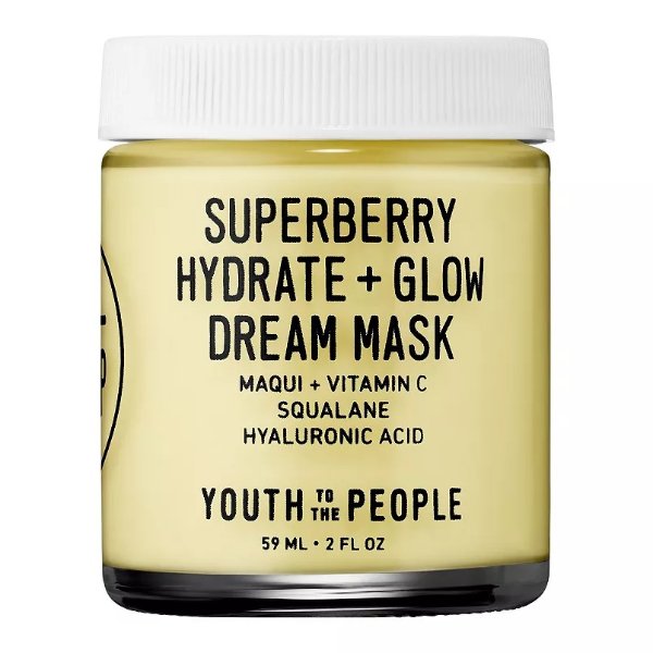 Superberry Hydrate + Glow Dream Night Cream + Mask with Vitamin C