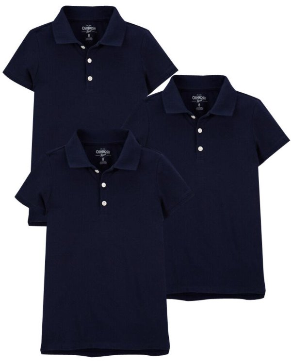 3-Pack Jersey Polos