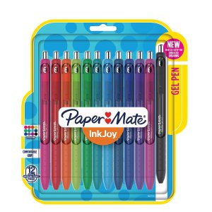 Paper Mate Inkjoy Gel Pens, Medium Point, Assorted, 12-Pack
