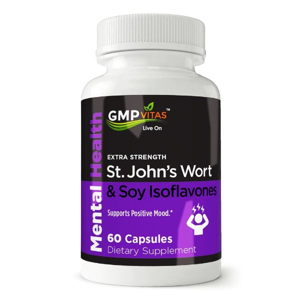 St. John's Wort with Soy Isoflavones 500 mg 60 Capsules
