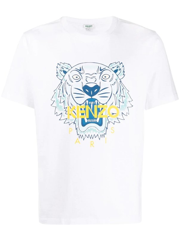 Tiger head print T-shirt