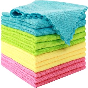 MOONQUEEN 12 Pack Microfiber Cleaning Cloth