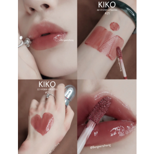Kiko Milano21号干枯玫瑰色也太美了吧3d保湿唇釉