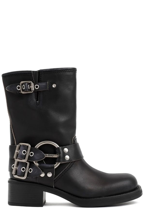 Buckle Detailed Ankle Boots