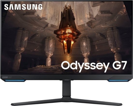 - Odyssey G7 28” 4K UHD IPS AMD FreeSync Premium Pro & G-Sync Compatible Smart 144Hz 1ms Gaming Monitor - Black