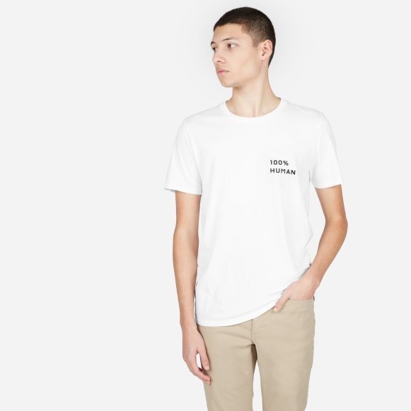 The 100% Human Unisex Crew in Small Print