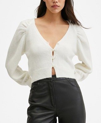Women's Knitted Cropped Cardigan