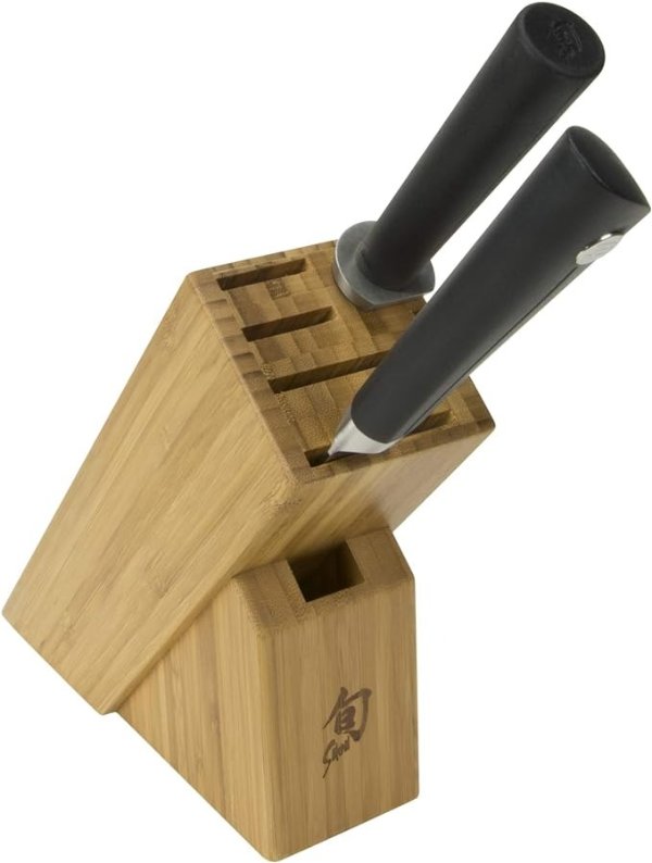 Cutlery Sora 3-Piece Build-A-Block Set, Kitchen Knife and Knife Block Set, Includes 8” Chef's Knife, Honing Steel, & Knife Block, Handcrafted Japanese Kitchen Knives