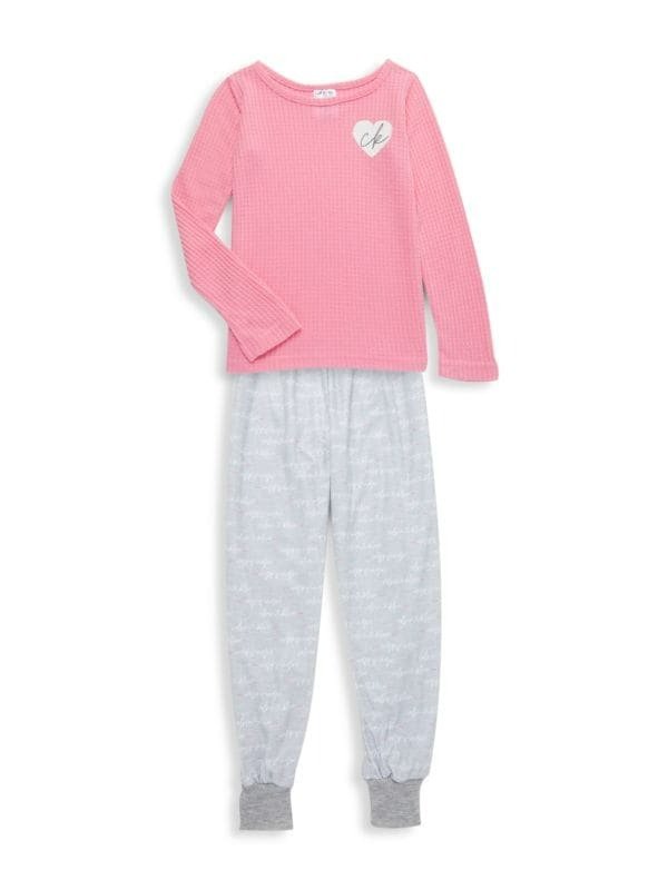 Girl's 2 Piece ​Thermal Top & Joggers Set