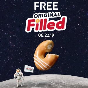 Krispy Kreme 50th anniversary of the moon landing limited time offer