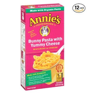 Annie's Macaroni and Cheese, Bunny Pasta with Yummy Cheese, Fun Shaped Cheddar Pasta, 6 oz Box (Pack of 12)