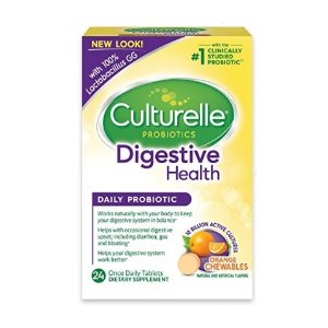 Culturelle Digestive Health Daily Probiotic Supplement  24 Chewables
