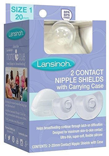 Contact Nipple Shield with Carrying Case, 2 Count, 20mm