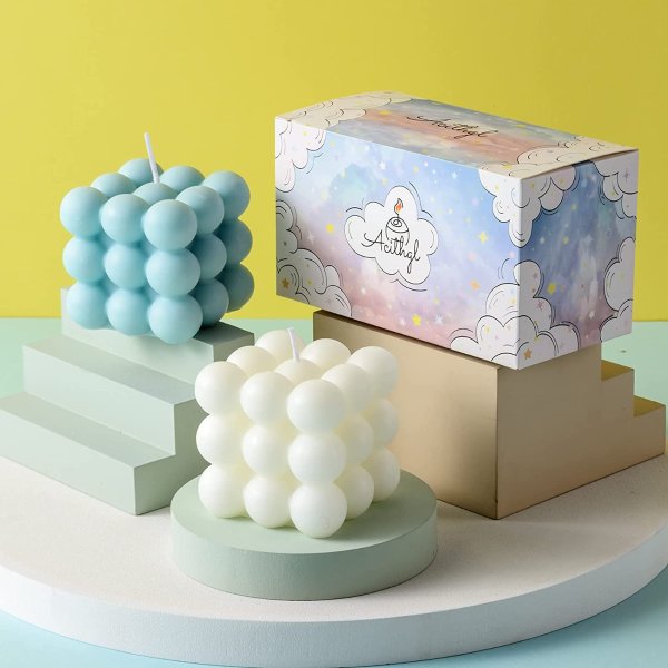 ACITHGL Bubble Candle - Cube Soy Wax Candles
