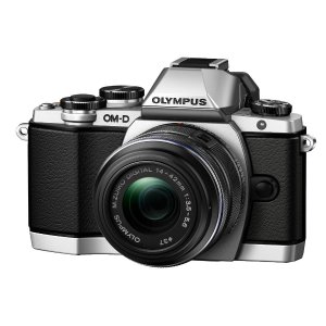 Olympus奥林巴斯 OM-D E-M10 16 MP微单 + 14-42mm 2RK 镜头(银色)