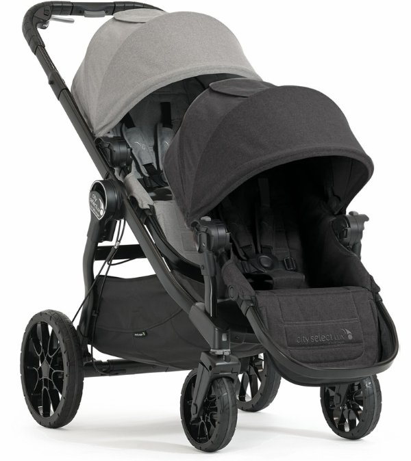 City Select Lux Double Stroller - Slate / Granite