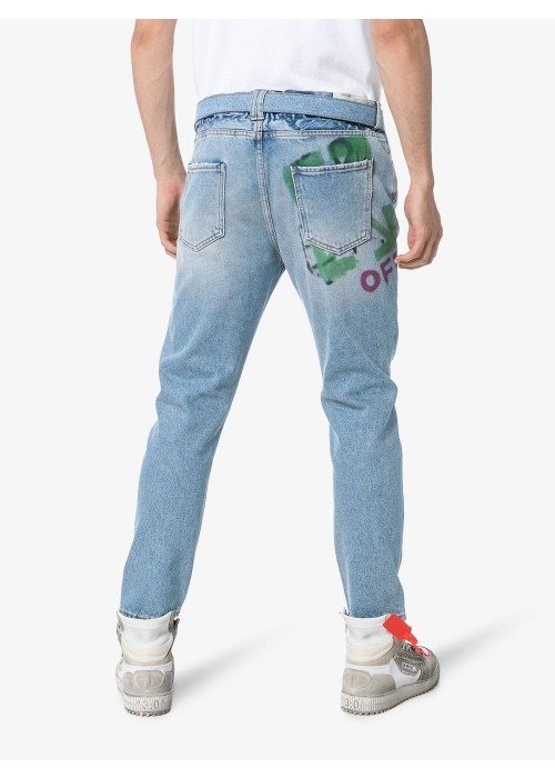 Printed 牛仔裤