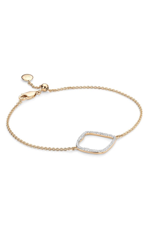 Riva Large Hoop Diamond Bracelet