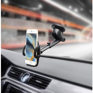 Vantrue Car Mount Phone Holder with Telescoping Long Arm Quick Release Button for iPhone 7 Plus 7 6S Plus 6Plus 6S 6 5S, Galaxy S8 S7 Edge S7 S6 S6 Edge Note 5 4, Google Pixel XL Nexus 6 6P 5X, gps