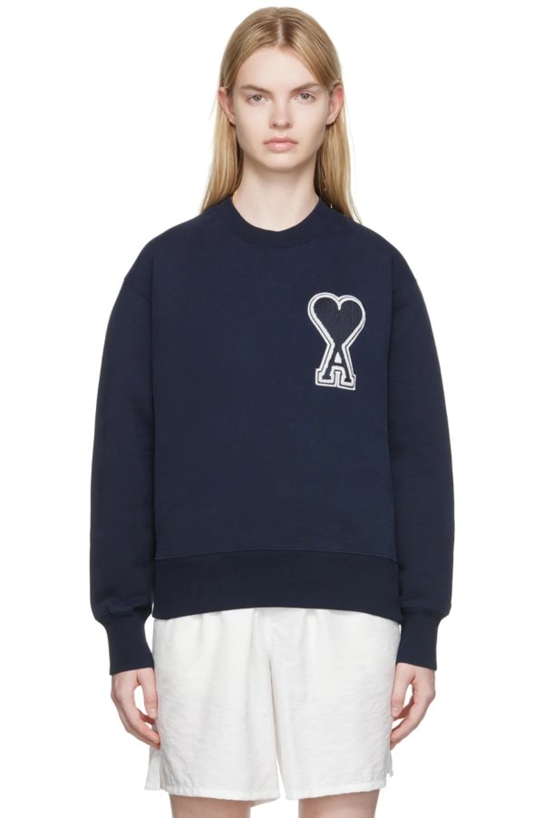SSENSE Exclusive Navy Organic Cotton Sweatshirt