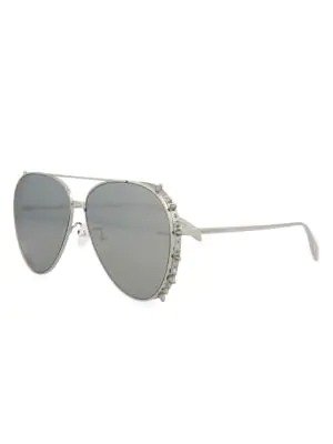 63MM Aviator Sunglasses